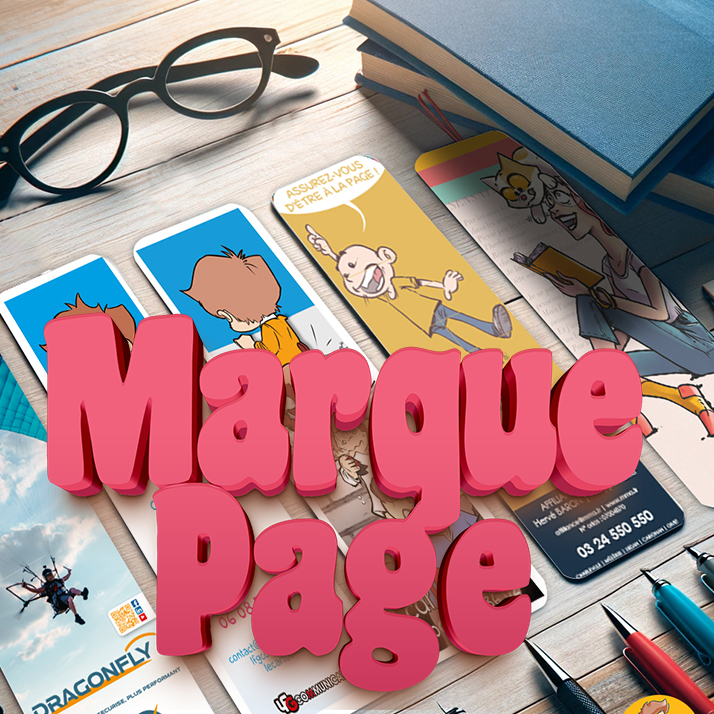 Marque page Petit format. Gros capital sympathie.