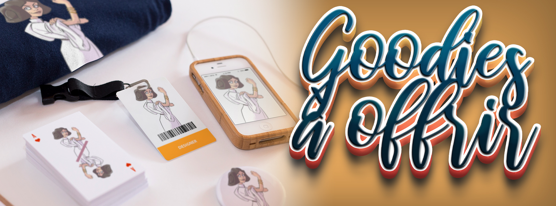 Un dessin rigolo qui rend ton cadeau unique.