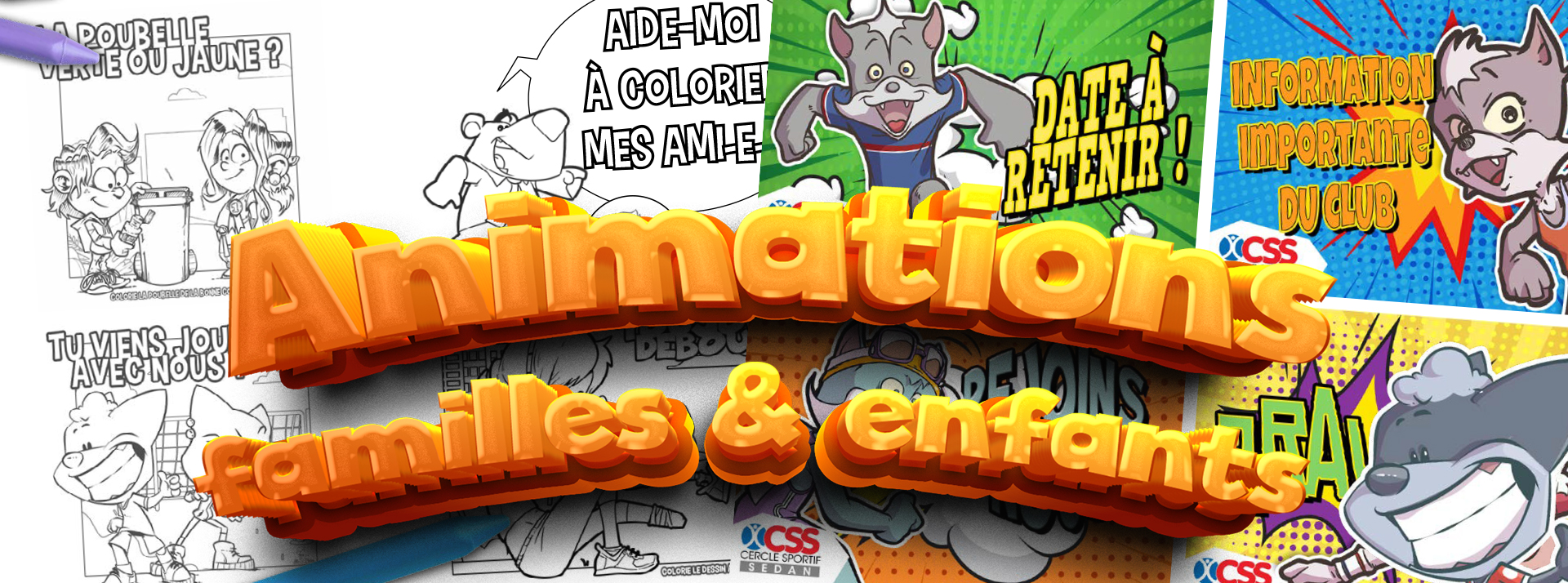 Des dessins faits pour être coloriés, collés, partagés.